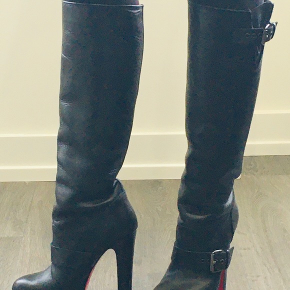 Christian Louboutin black platform boots size 35.5 - Picture 11 of 16